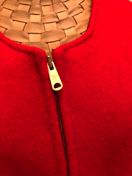 Rare Red Vintage 60s Pure Wool HBC Point Blanket Vest - Picture 4 of 7